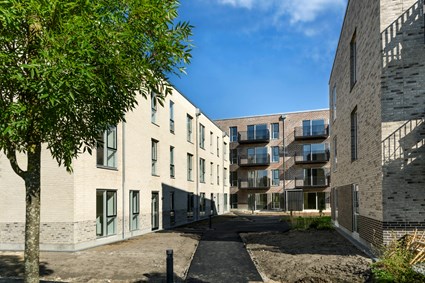 Kejserhaven_boliger_Hillerød_view fra gårdrum